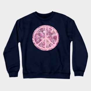 Peace floral Crewneck Sweatshirt